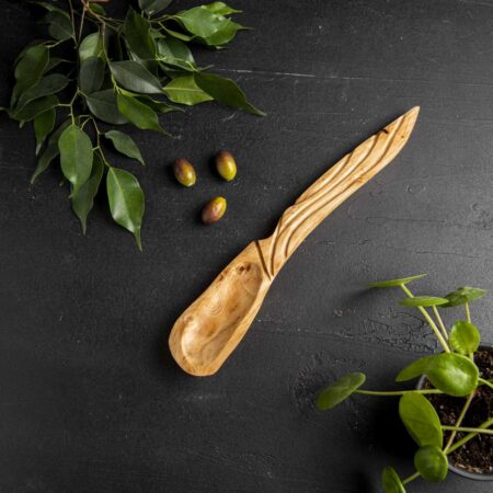 Özel Tasarım Zeytin Ağacı El Yapımı Kaşık
