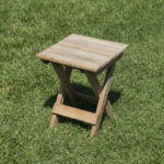 1. Kalite Gürgen Ağacı Katlanır Ahşap Tabure