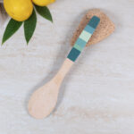 Ahşap El Boyama Servis Kaşık 23 Cm