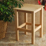 Ahşap Klasik Tabure 35 Cm