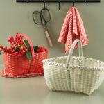 Plastik El Örgü Sepet 2 Adet