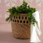 Hasır El Örgü Büyük Boy Saksılık 28 cm