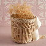 Hasır El Örgü Büyük Boy Saksılık 28 cm