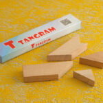 El yapımı eğitici ahşap tangram zeka oyunu