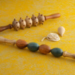 El yapımı ahşap vücut masaj merdanesi