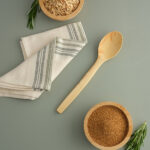 El yapımı doğal şimşir kaşık 26 cm