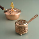 El yapımı saf bakır aromaterapi buhurdanlık