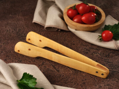 Usta İşi El Yapımı Şimşir Mutfak Maşası - Görsel 2