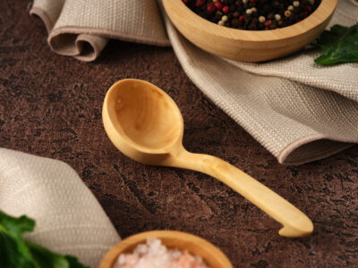 Geleneksel El Yapımı Doğal Şimşir Erzak Kaşığı ve Küreği - Görsel 2