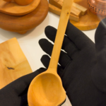 El Yapımı Doğal Şimşir Akıtmalı Çorba Kepçesi | Damlatmaz, Çizmez Ahşap Kepçe